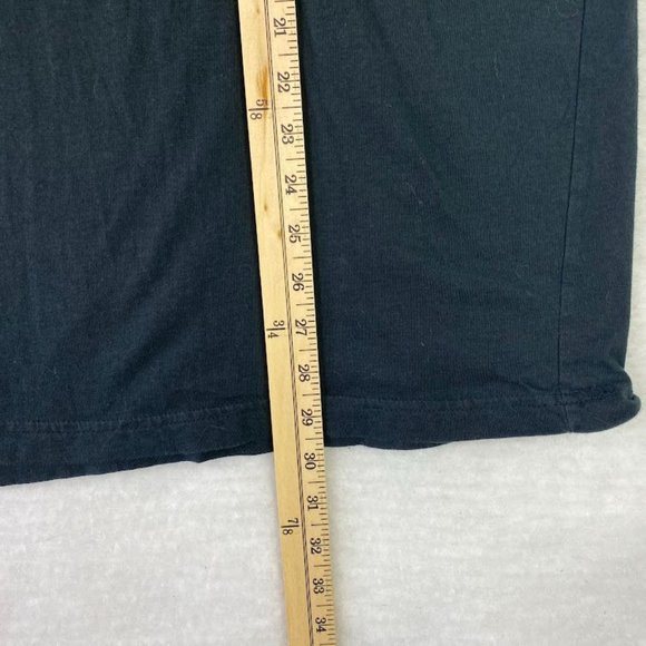 Men's Black Short Sleeve USA Tribe T-Shirt Size LARGE Graphic Tee Crew Neck - Picture 5 of 6